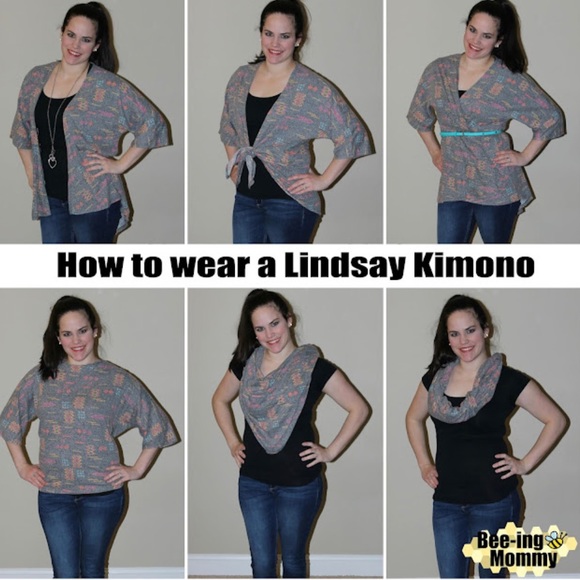 Lularoe Lindsay Kimono Black & Pink Lace Coverup Cardigan Sz Med *UPDATED* - Picture 11 of 14